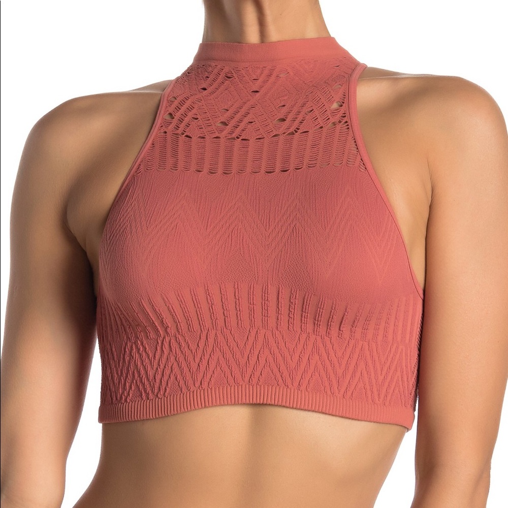 Free People So Bright Seamless Longline Bralette